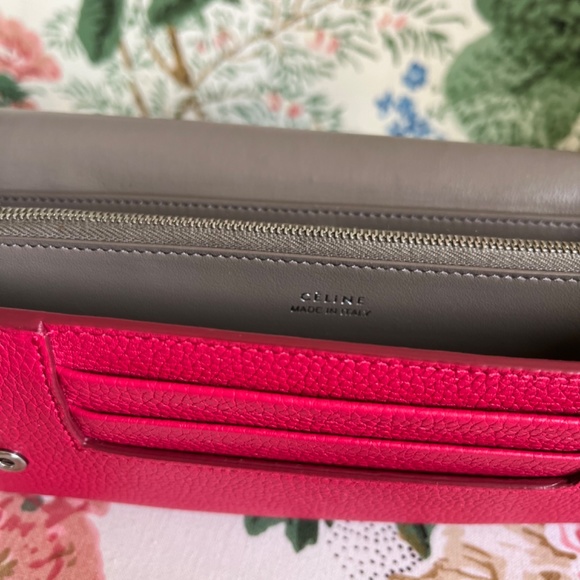 Celine Pink Bifold Snap Wallet - Large - Picture 7 of 9